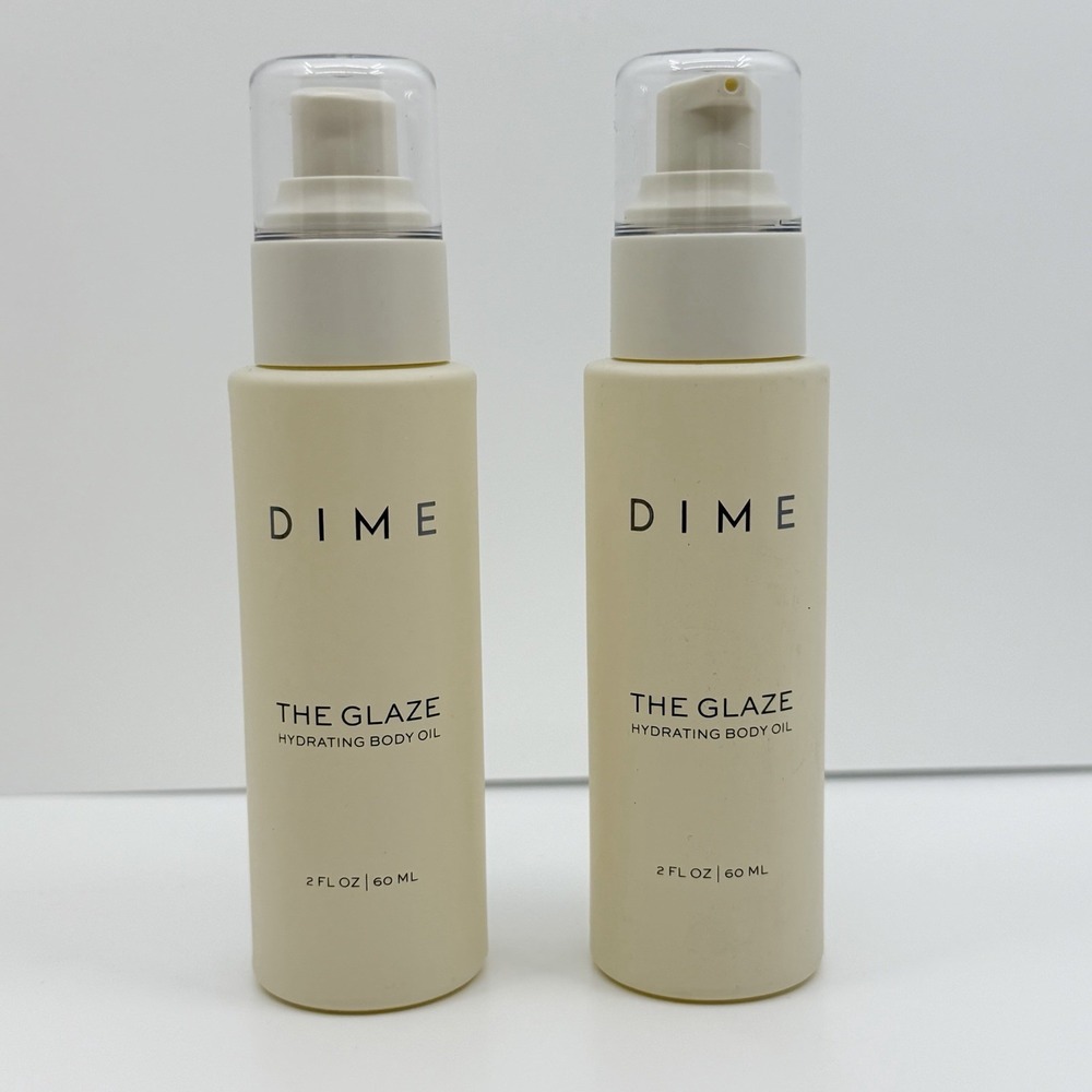 DIME Beauty The Glaze Hydrating Body Oil 2 PACK NEW! Ships Free 4oz Total 120ml